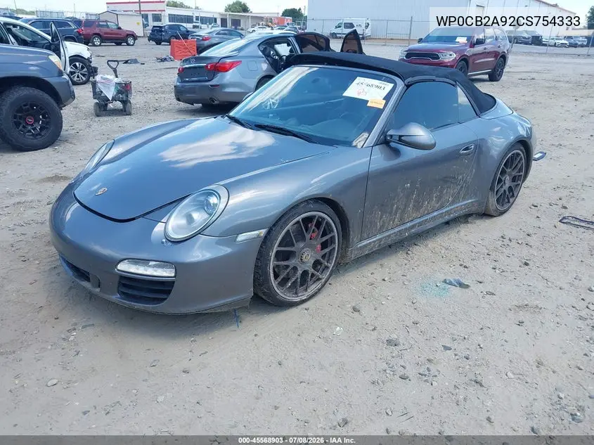 2012 Porsche 911 Carrera 4 Gts/Carrera 4S/Carrera Gts/Carrera S VIN: WP0CB2A92CS754333 Lot: 45568903