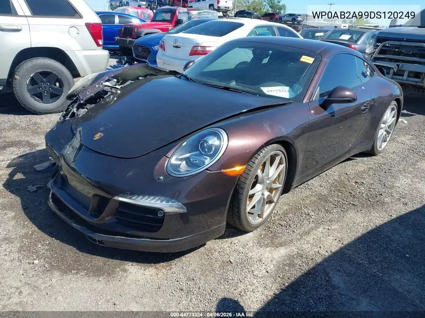 2013 Porsche 911 Carrera S VIN: WP0AB2A99DS120249 Lot: 44773324