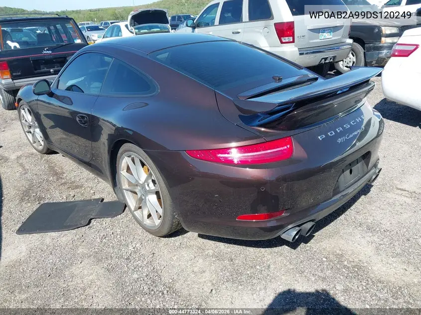 2013 Porsche 911 Carrera S VIN: WP0AB2A99DS120249 Lot: 44773324