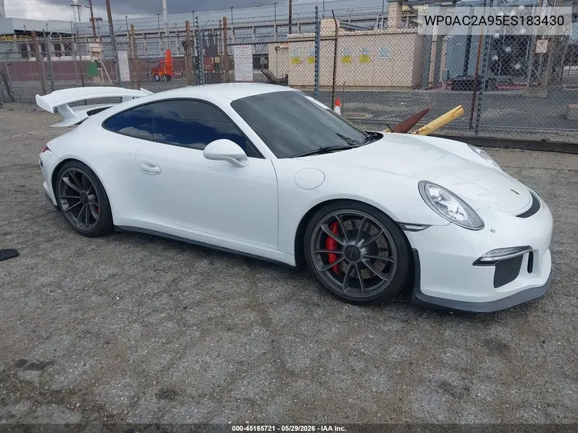 2014 Porsche 911 Gt3 VIN: WP0AC2A95ES183430 Lot: 45165721