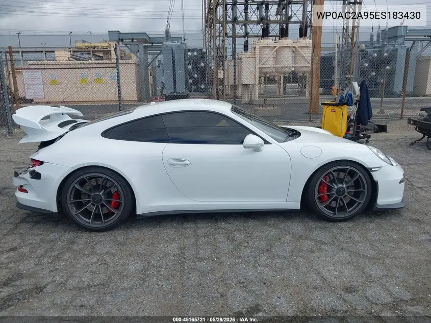 2014 Porsche 911 Gt3 VIN: WP0AC2A95ES183430 Lot: 45165721