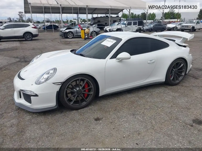 2014 Porsche 911 Gt3 VIN: WP0AC2A95ES183430 Lot: 45165721