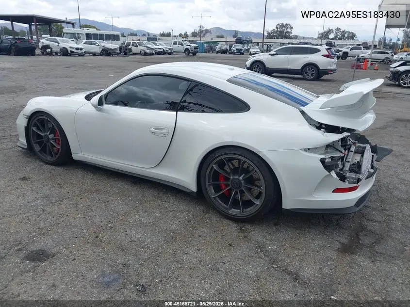 2014 Porsche 911 Gt3 VIN: WP0AC2A95ES183430 Lot: 45165721