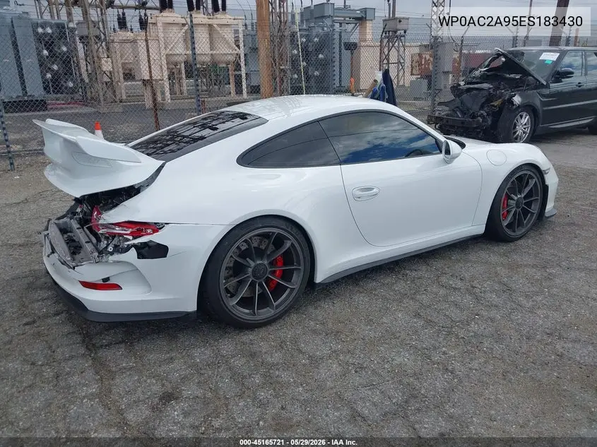 2014 Porsche 911 Gt3 VIN: WP0AC2A95ES183430 Lot: 45165721