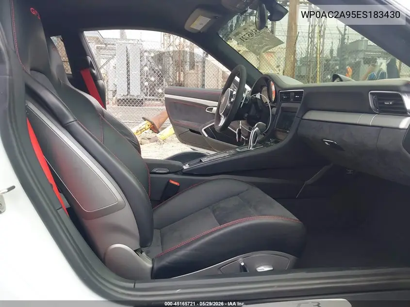 2014 Porsche 911 Gt3 VIN: WP0AC2A95ES183430 Lot: 45165721