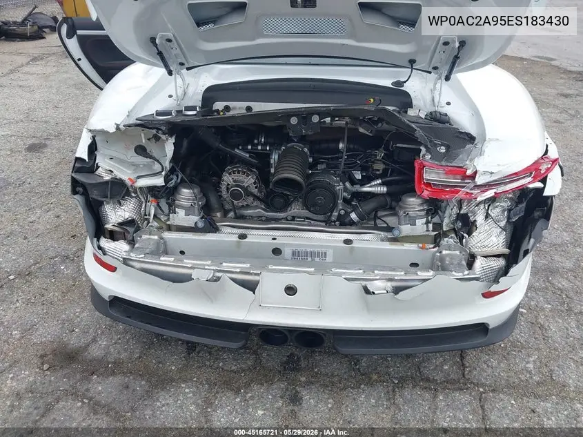 2014 Porsche 911 Gt3 VIN: WP0AC2A95ES183430 Lot: 45165721