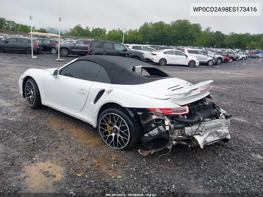 2014 Porsche 911 Turbo/Turbo S VIN: WP0CD2A98ES173416 Lot: 45193413