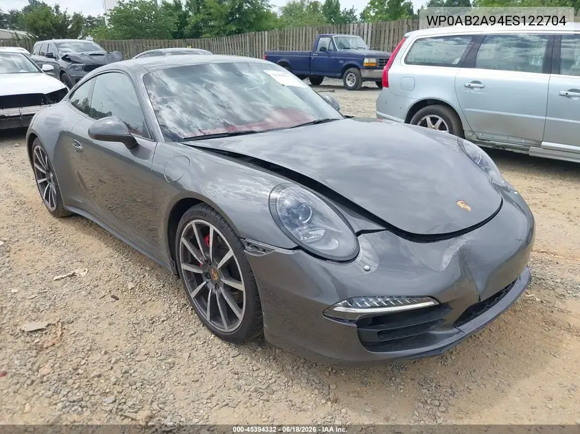 2014 Porsche 911 50Th Anniversary Edition/Carrera 4S/Carrera S VIN: WP0AB2A94ES122704 Lot: 45394332