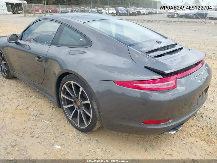 2014 Porsche 911 50Th Anniversary Edition/Carrera 4S/Carrera S VIN: WP0AB2A94ES122704 Lot: 45394332