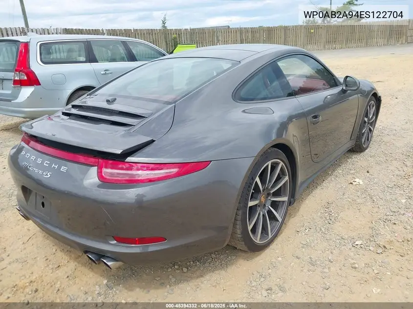2014 Porsche 911 50Th Anniversary Edition/Carrera 4S/Carrera S VIN: WP0AB2A94ES122704 Lot: 45394332