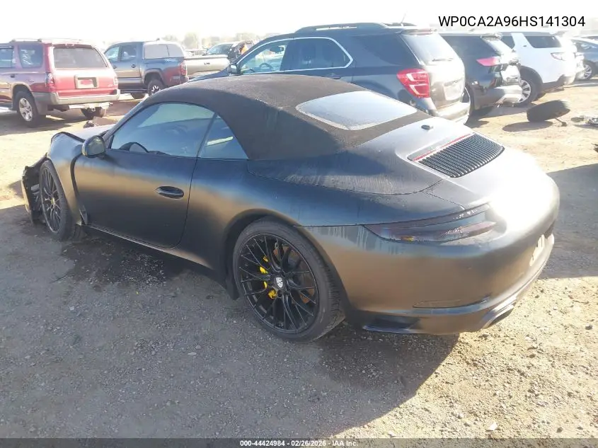 2017 Porsche 911 Carrera VIN: WP0CA2A96HS141304 Lot: 44424984