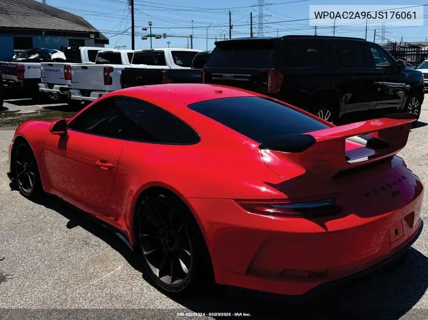 2018 Porsche 911 Gt3 VIN: WP0AC2A96JS176061 Lot: 45251524