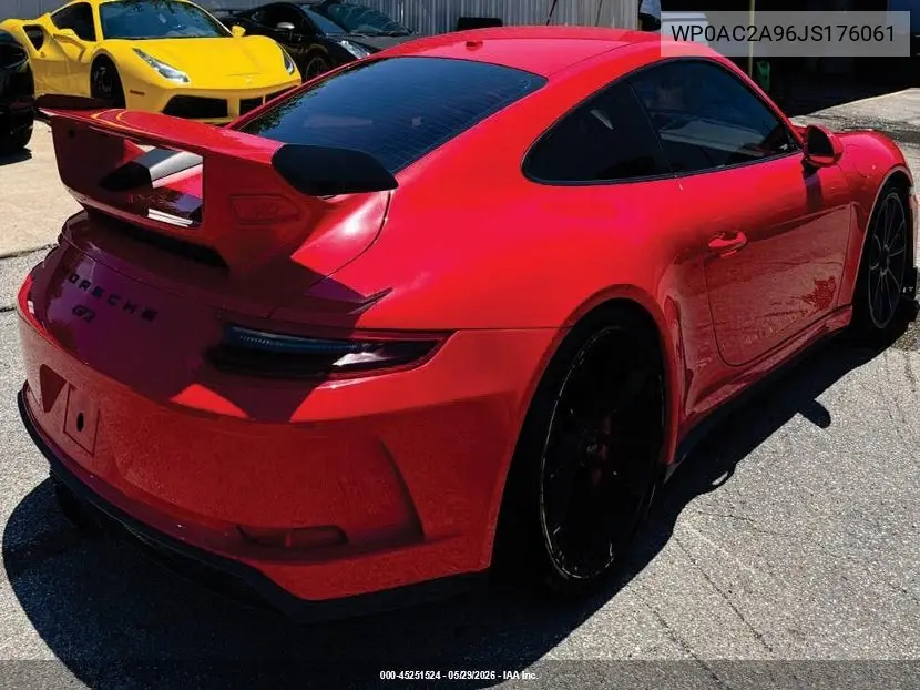 2018 Porsche 911 Gt3 VIN: WP0AC2A96JS176061 Lot: 45251524