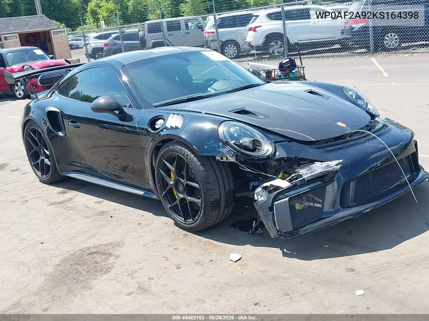 2019 Porsche 911 Gt3 Rs VIN: WP0AF2A92KS164398 Lot: 45482163