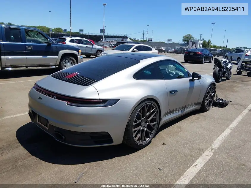 2020 Porsche 911 Carrera 4S/Carrera S VIN: WP0AB2A94LS225411 Lot: 45233899