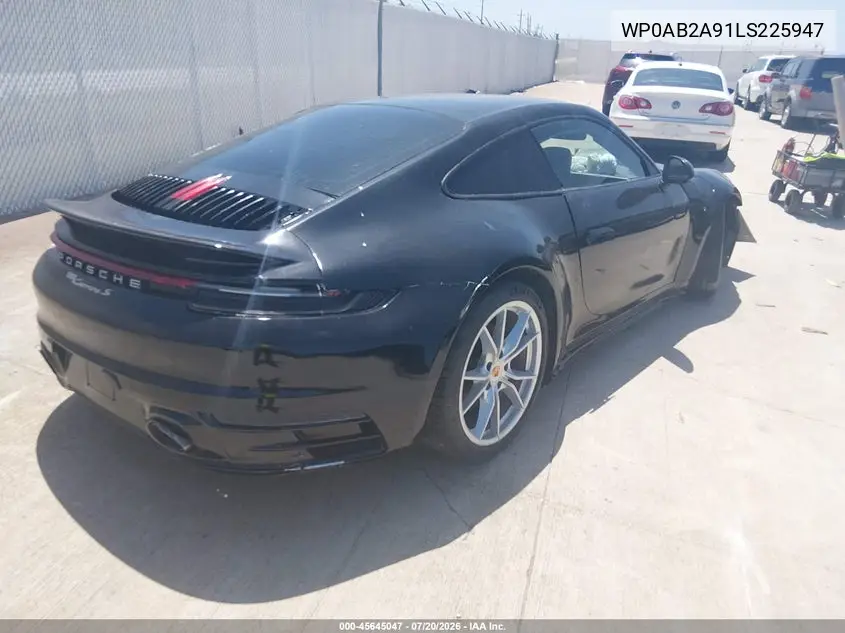 2020 Porsche 911 Carrera 4S/Carrera S VIN: WP0AB2A91LS225947 Lot: 45645047
