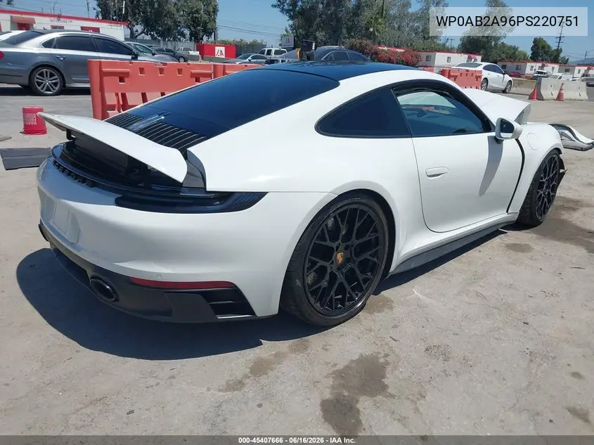 2023 Porsche 911 Carrera 4 Gts/Carrera 4S/Carrera Gts/Carrera S/Dakar VIN: WP0AB2A96PS220751 Lot: 45407666