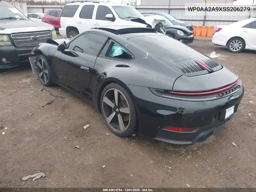 2025 Porsche 911 Carrera/Carrera T VIN: WP0AA2A9XSS206279 Lot: 43814754
