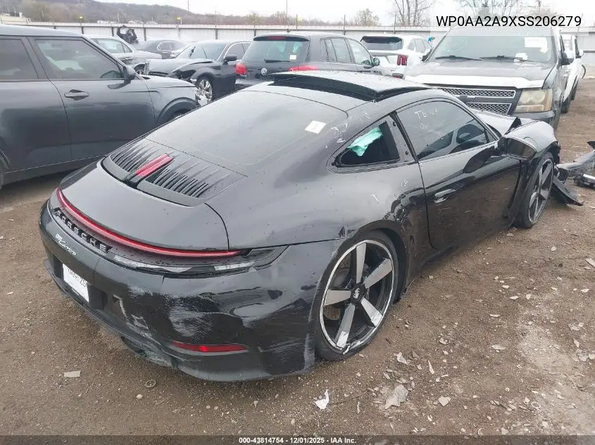 2025 Porsche 911 Carrera/Carrera T VIN: WP0AA2A9XSS206279 Lot: 43814754