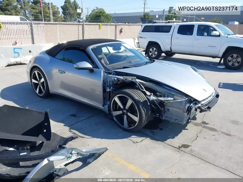 2026 Porsche 911 Carrera 4S/Carrera S Cabriolet VIN: WP0CH2A90TS237174 Lot: 45410635