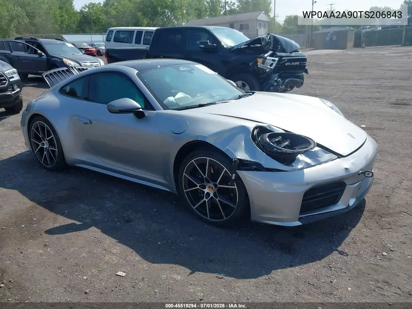2026 Porsche 911 Carrera/Carrera T VIN: WP0AA2A90TS206843 Lot: 45519294