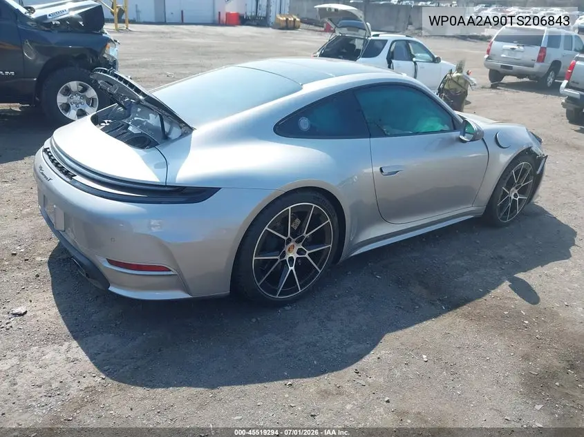 2026 Porsche 911 Carrera/Carrera T VIN: WP0AA2A90TS206843 Lot: 45519294
