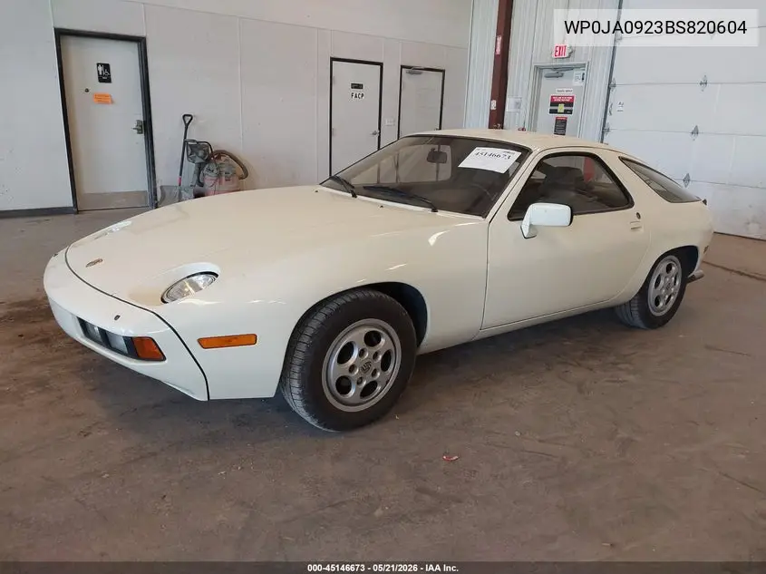 1981 Porsche 928 VIN: WP0JA0923BS820604 Lot: 45146673