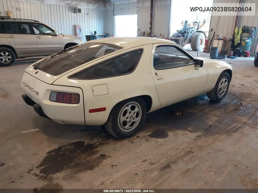 1981 Porsche 928 VIN: WP0JA0923BS820604 Lot: 45146673