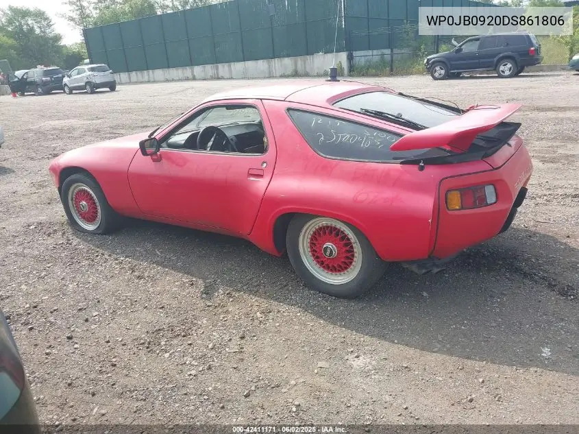 1983 Porsche 928 S VIN: WP0JB0920DS861806 Lot: 42411171
