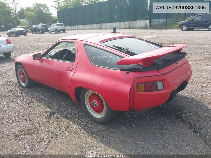 1983 Porsche 928 S VIN: WP0JB0920DS861806 Lot: 42411171