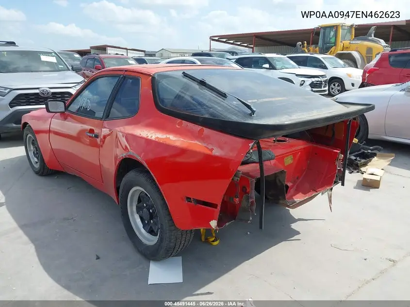 1984 Porsche 944 VIN: WP0AA0947EN462623 Lot: 45491445