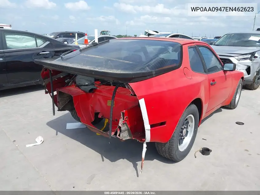 1984 Porsche 944 VIN: WP0AA0947EN462623 Lot: 45491445