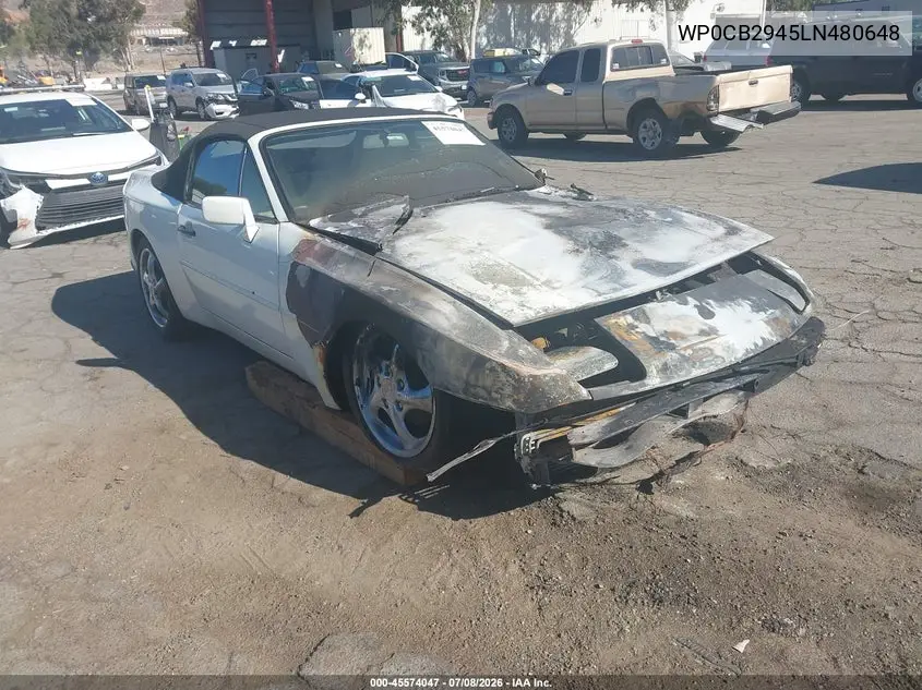 1990 Porsche 944 S VIN: WP0CB2945LN480648 Lot: 45574047