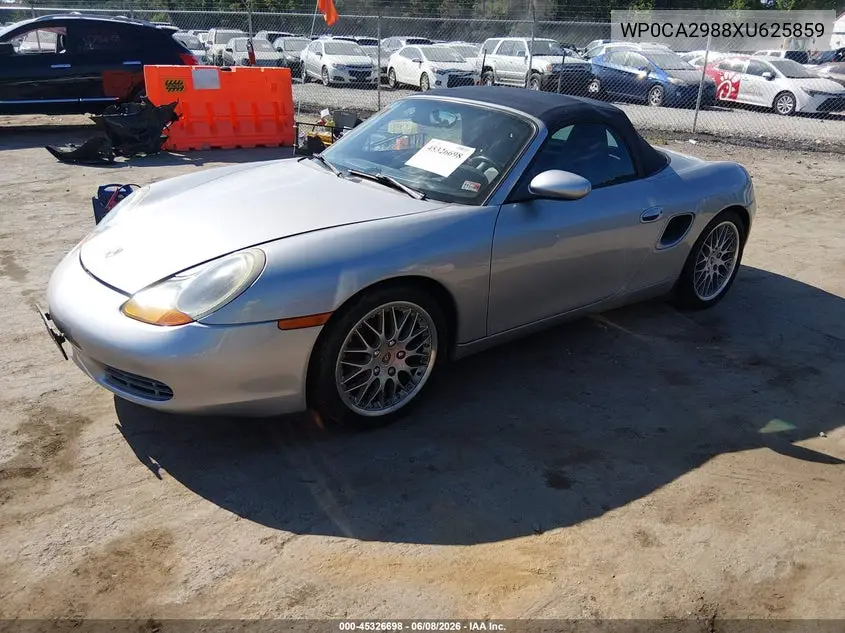 1999 Porsche Boxster VIN: WP0CA2988XU625859 Lot: 45326698