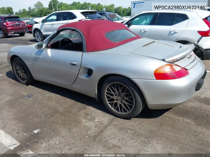 1999 Porsche Boxster VIN: WP0CA2980XU622146 Lot: 45600305