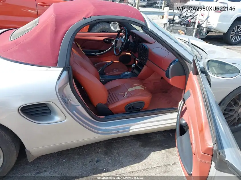 1999 Porsche Boxster VIN: WP0CA2980XU622146 Lot: 45600305