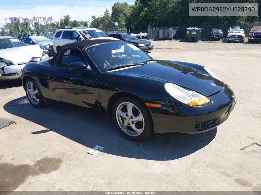 2000 Porsche Boxster VIN: WP0CA2982YU628290 Lot: 45404450