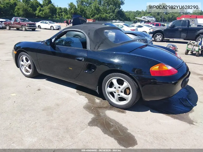 2000 Porsche Boxster VIN: WP0CA2982YU628290 Lot: 45404450