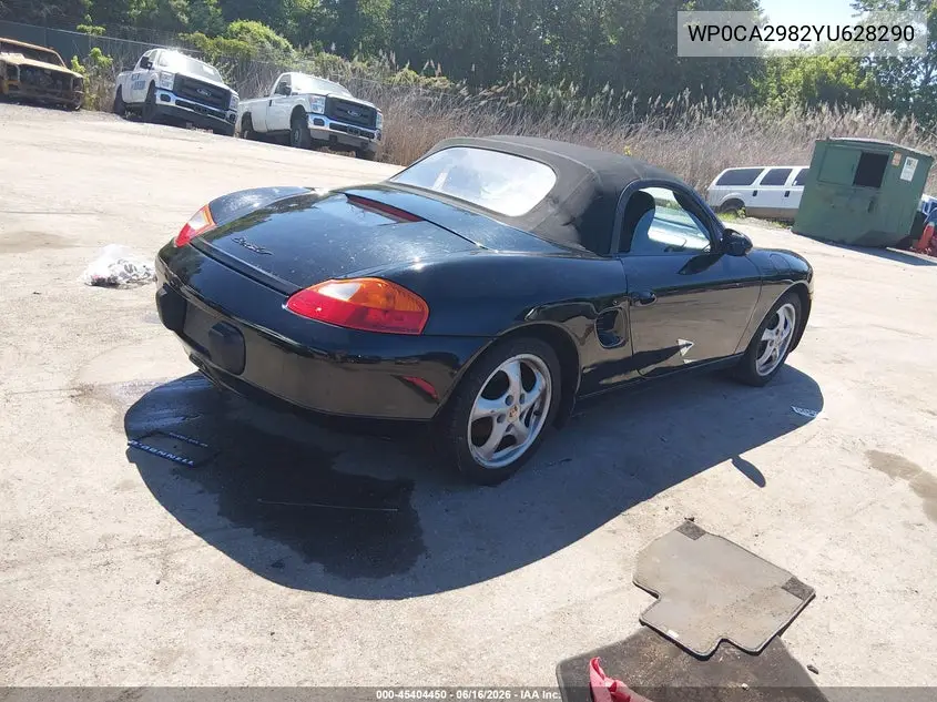 2000 Porsche Boxster VIN: WP0CA2982YU628290 Lot: 45404450