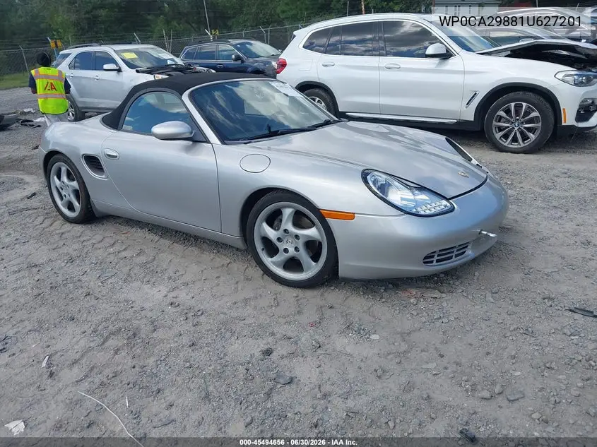 2001 Porsche Boxster VIN: WP0CA29881U627201 Lot: 45494656