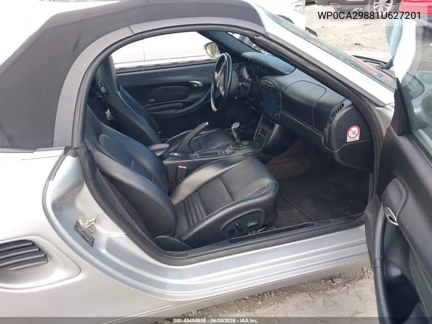 2001 Porsche Boxster VIN: WP0CA29881U627201 Lot: 45494656