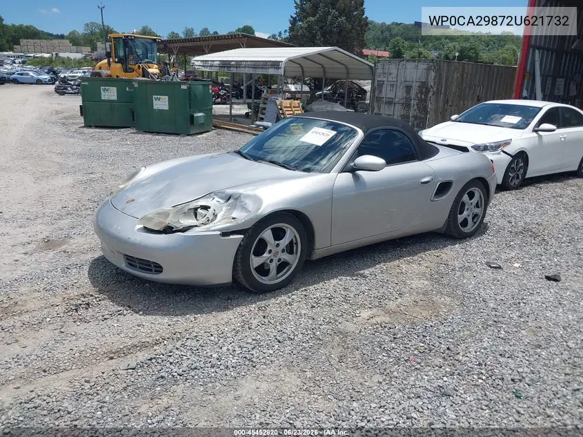 2002 Porsche Boxster VIN: WP0CA29872U621732 Lot: 45452820
