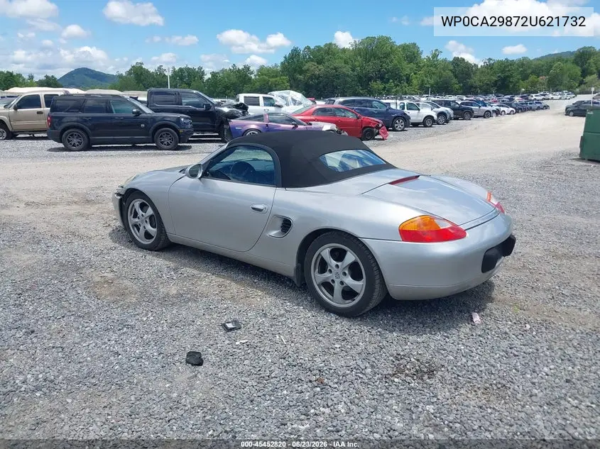 2002 Porsche Boxster VIN: WP0CA29872U621732 Lot: 45452820