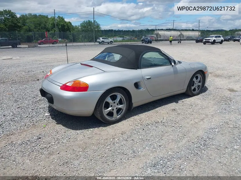 2002 Porsche Boxster VIN: WP0CA29872U621732 Lot: 45452820