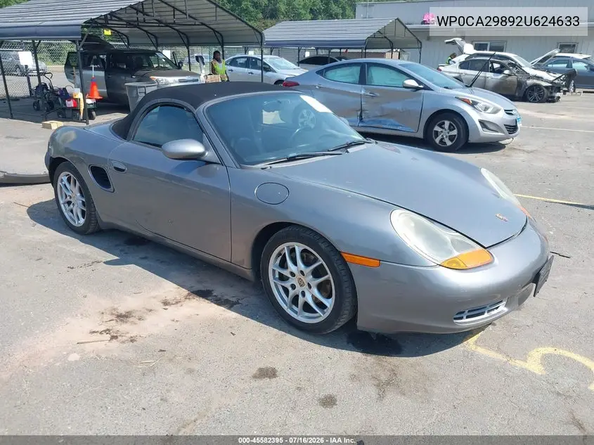2002 Porsche Boxster VIN: WP0CA29892U624633 Lot: 45582395