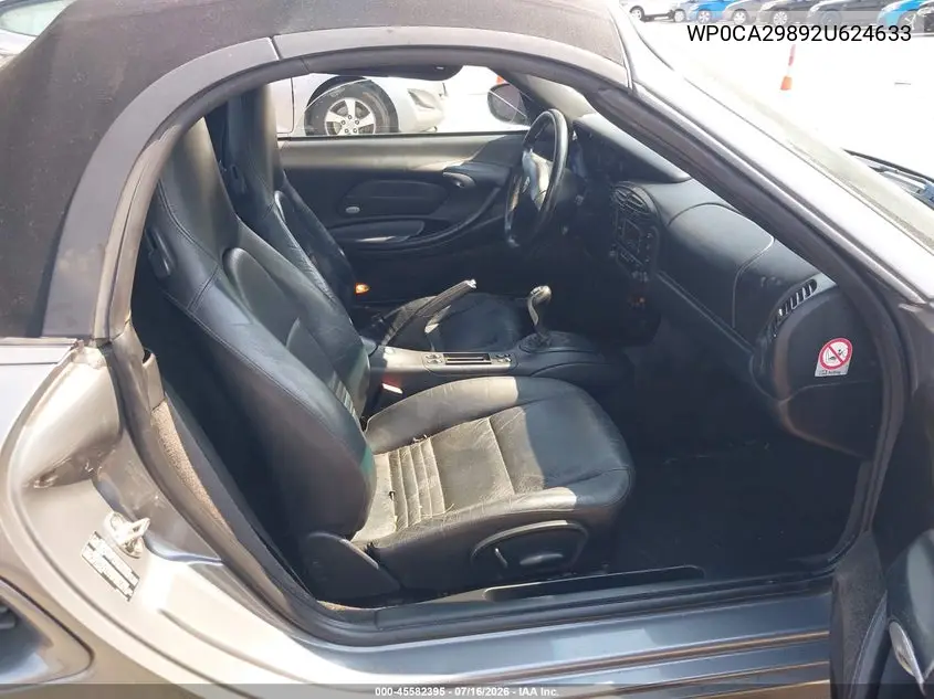 2002 Porsche Boxster VIN: WP0CA29892U624633 Lot: 45582395