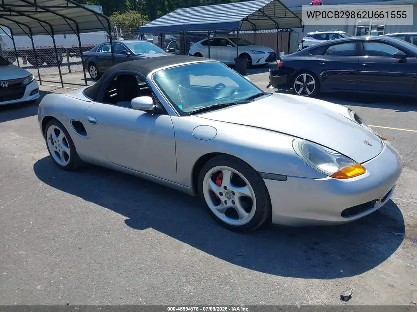 2002 Porsche Boxster S VIN: WP0CB29862U661555 Lot: 45594878