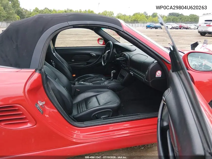 2004 Porsche Boxster VIN: WP0CA29804U620263 Lot: 45611347