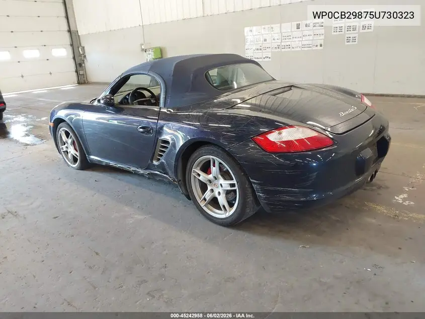 2005 Porsche Boxster S VIN: WP0CB29875U730323 Lot: 45242958