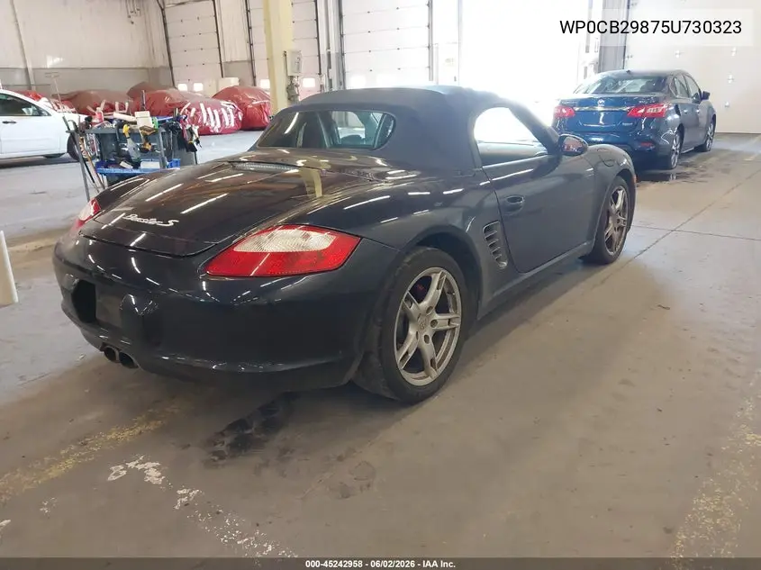 2005 Porsche Boxster S VIN: WP0CB29875U730323 Lot: 45242958